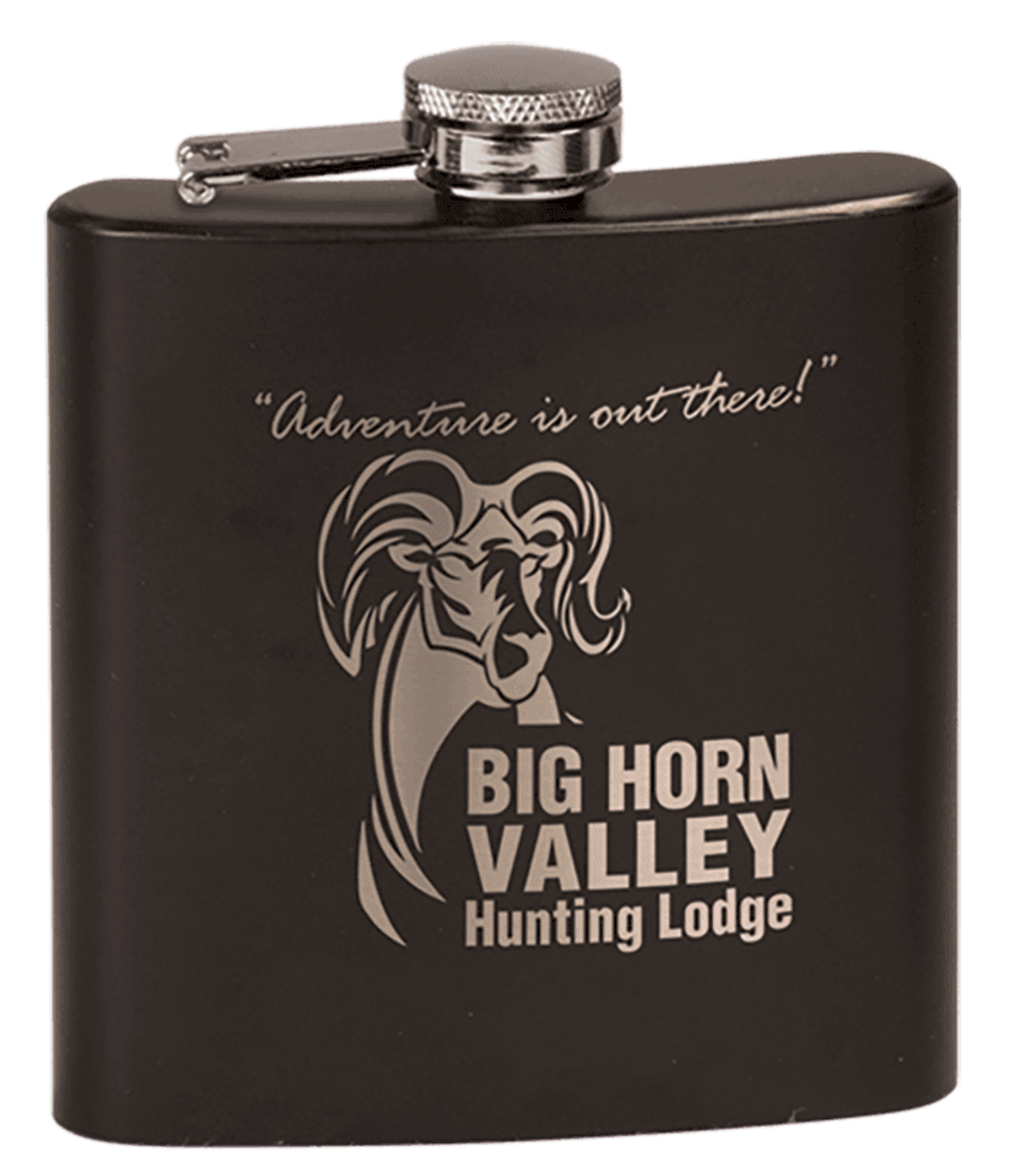Custom Lasered Stainless Steel Flask