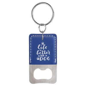 Custom Leatherette Key Chain Bottle Openers