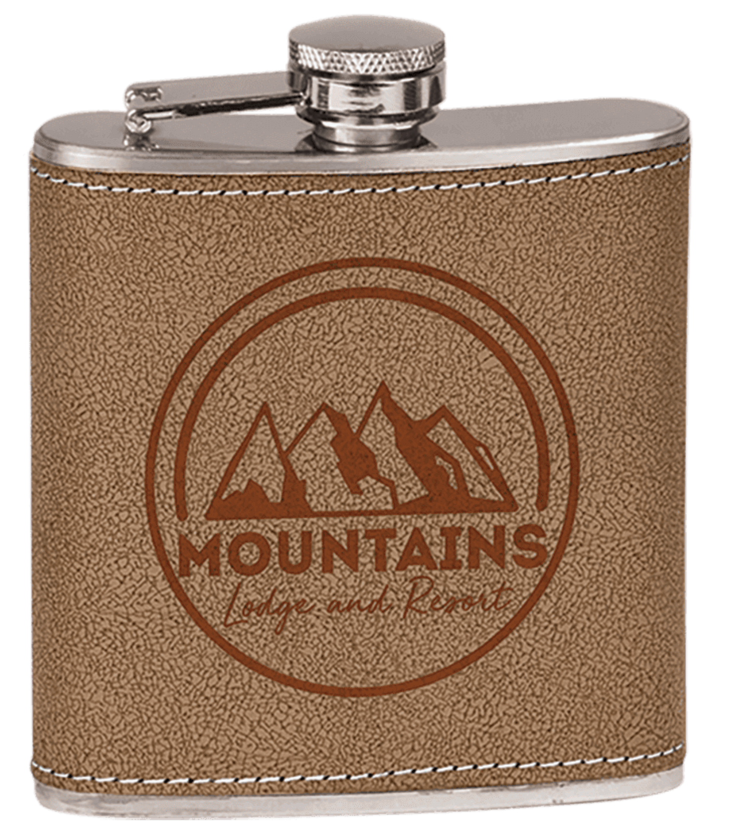 Custom Lasered Stainless Steel Flask