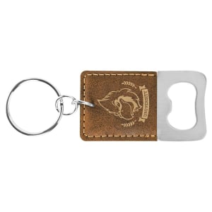 Custom Leatherette Key Chain Bottle Openers