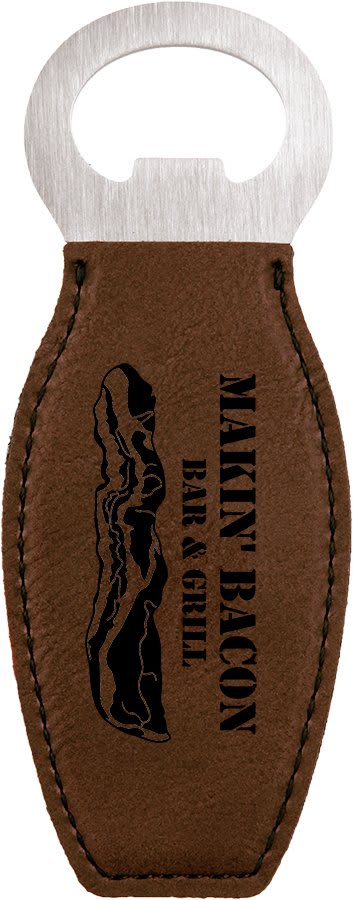 CUSTOM MAGNETIC LEATHERETTE BOTTLE OPENERS