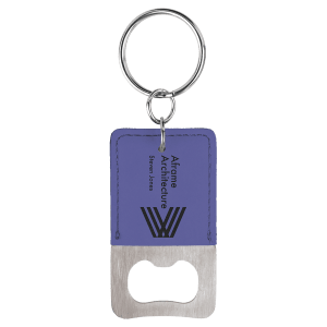 Custom Leatherette Key Chain Bottle Openers