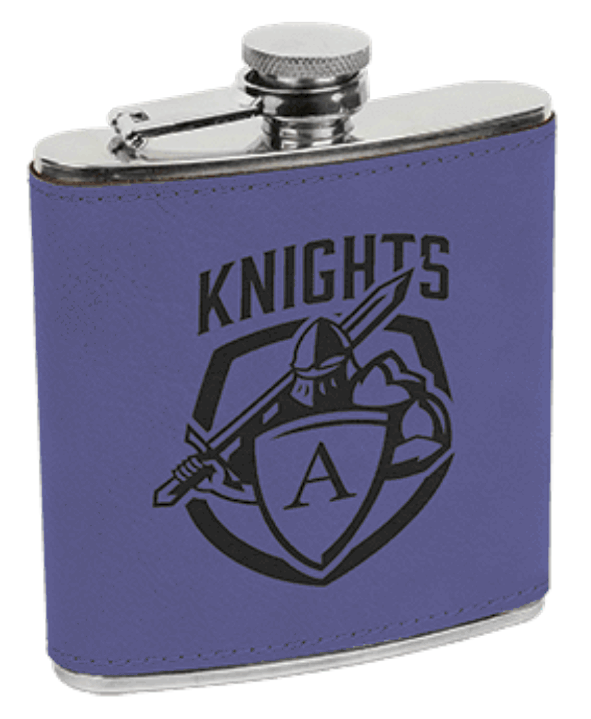 Custom Lasered Leatherette Stainless Steel Flask