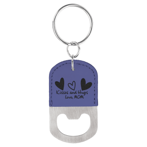 Custom Leatherette Key Chain Bottle Openers
