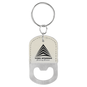 Custom Leatherette Key Chain Bottle Openers
