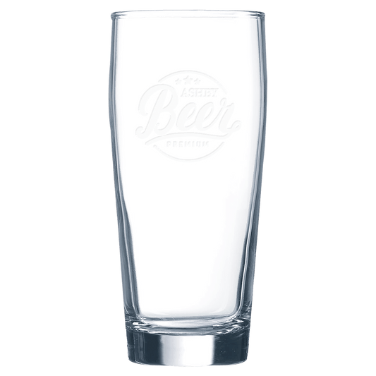 Custom 16oz. Willi Becher Beer Glass