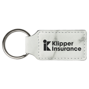 Laserable Leatherette Key Chains