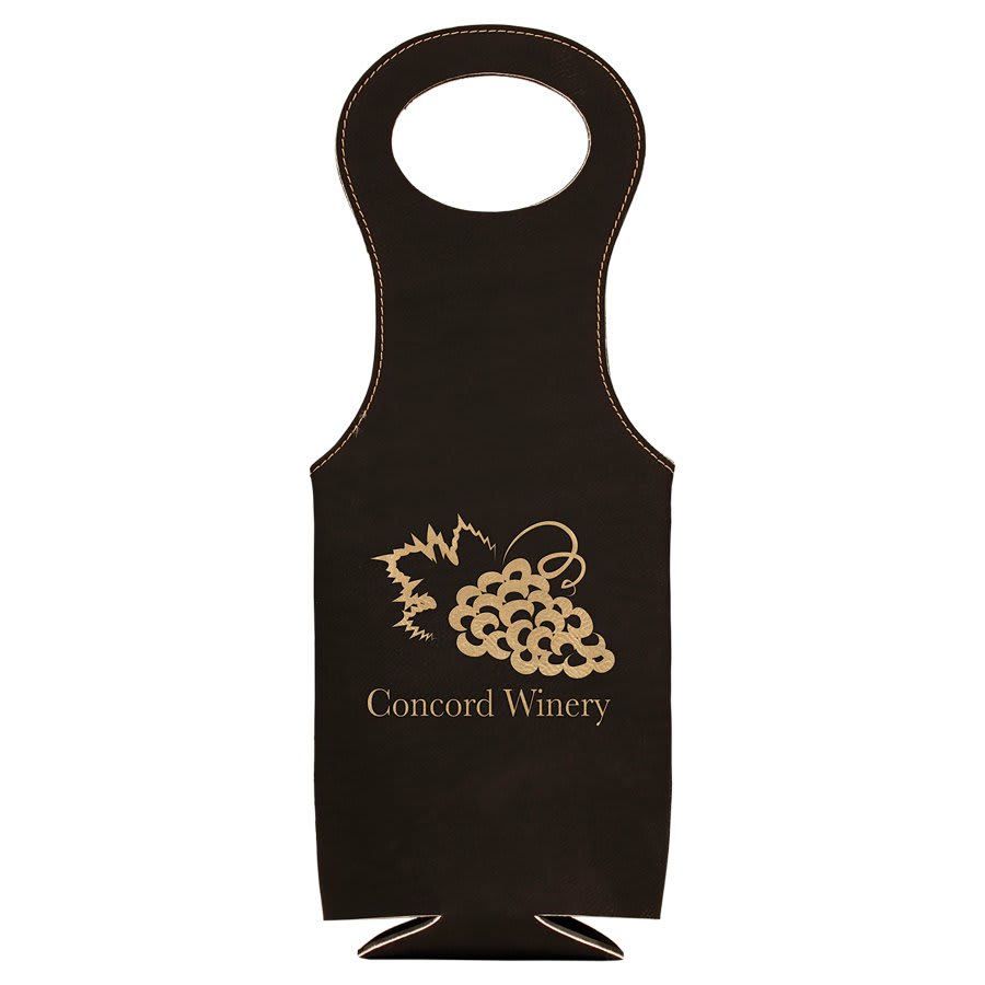 Laserable Leatherette Wine Bags