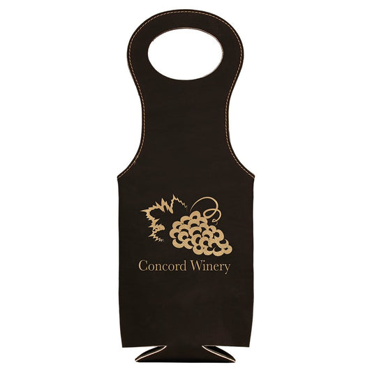Laserable Leatherette Wine Bags