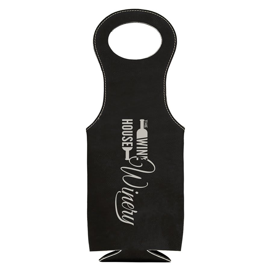 Laserable Leatherette Wine Bags