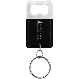 Custom Leatherette Key Chain Bottle Openers
