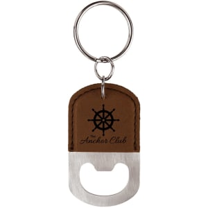 Custom Leatherette Key Chain Bottle Openers