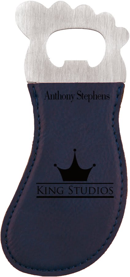 Custom Leatherette Key Chain Bottle Openers