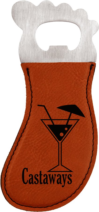 Custom Leatherette Key Chain Bottle Openers