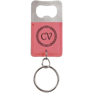 Custom Leatherette Key Chain Bottle Openers