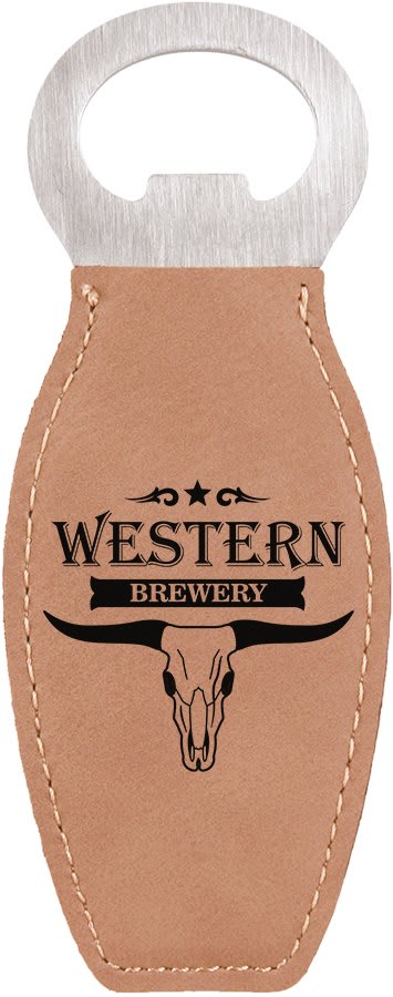 CUSTOM MAGNETIC LEATHERETTE BOTTLE OPENERS